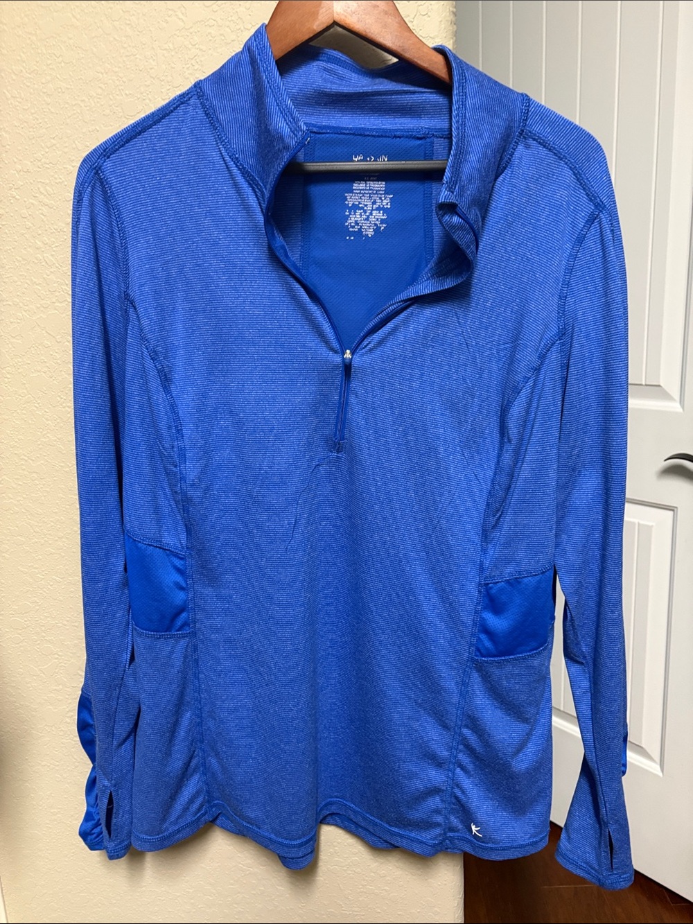 Danskin Now Royal Blue Quarter-Zip Active Pullover